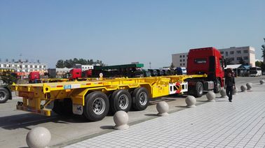 28トンの12台のロックの頑丈な半トレーラー/貨物専用コンテナのトレーラーは足を支えます