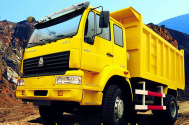 黄色い色SINOTRUK SWZのダンプ トラック6x4 7-15m3の容積および20トンの積載量