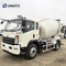 新しいHOWO ミニコンクリートミキサー トラック 白色 4X2 4cbm 6ホイール 高品質