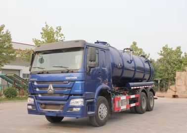 336HP青い色の下水の無駄のトラック6x4の廃水の真空の吸引のトラック