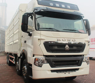 SINOTRUK SWZ 6X4の重い貨物トラック鋼鉄赤く白く黒い色のディーゼル燃料のタイプ