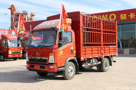 12赤い色のトン6の荷車引きの貨物トラックのSinotruk HOWOの軽トラック