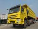 12車輪8x4のダンプ トラック頑丈な30-40M3 60-70Tの積載量を黄色にして下さい