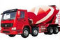 16cbm 8x4 Sinotruk HOWOのトラックミキサのトラック渡される赤く白い色20-60のトンCCC